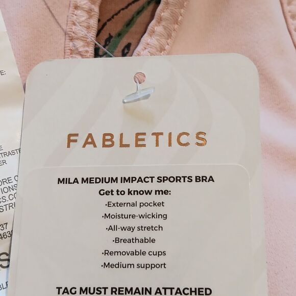 Fabletics Mila Medium Impact Sports Bra Athletic. Athleisure. Active. - Picture 3 of 11